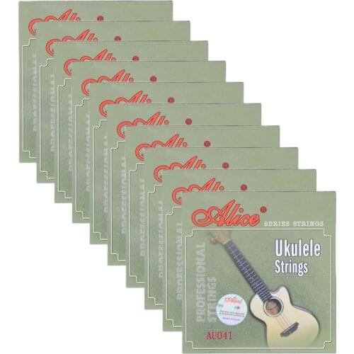 10Sets Alice Ukulele Strings Clear Nylon 4 Strings Set AECG AU041