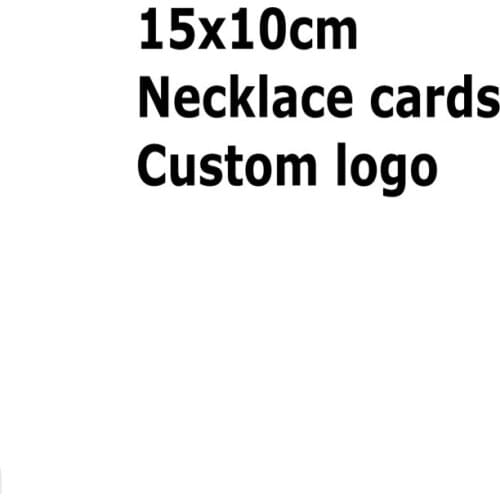 10000pcs 15x10cm White Necklace Cards Custom Logo