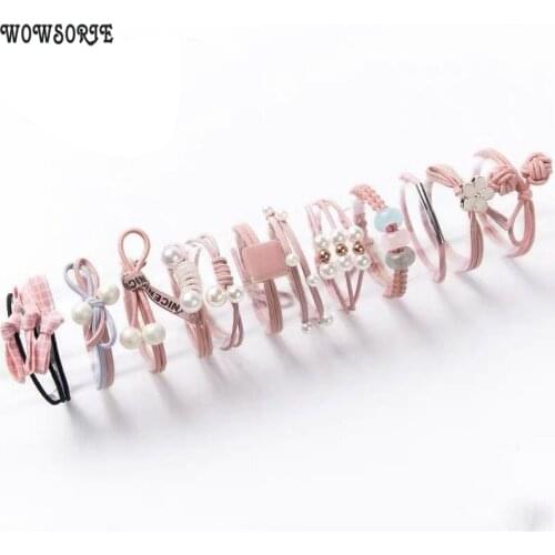 12/16/20/25pcs girls Headbands Women Hair Accessories Elastic Hair Bands for Girl female Hairband Rubber Rope Gum ties Hair Band
