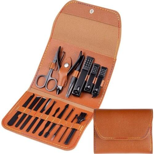 16 pcs Nail Clipper Set For Acrylic Nails Tip Cutter Toenail Cutters Pedicure Tools Paronychia Correction Manicure Kit