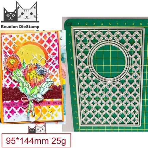 2021 New Cut Die Circle Openwork Rectangle Frame Metal Cutting Dies DIY Scrapbooking Steel Craft Die Cut Embossing Paper Cards