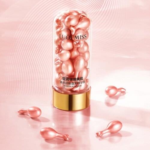 30pcs Placenta Face Serum Hyaluronic Acid Moisturizing Hydrating Whitening Skin-friendly Anti-Aging Shrink Pore Skin Care TSLM2