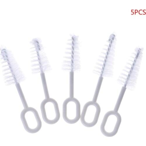 5Pcs/Set Nipple Cleaner Baby Nipples Brush Cleaning Tools Professional Bristle High Density Pacifier Soother Accessories