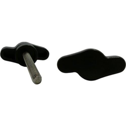 5Pcs M5 Carbon Steel One word Plastic head Hand screws T shape Fastening Knob Adjustment handle Screw bolt 12mm-50mm L