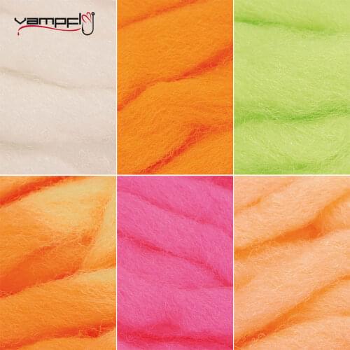 6Packs Egg Fly Tying Egg Yarn Trout Slamon Glow Bug Fly Tying Material Pink Yellow Orange White Blue Green