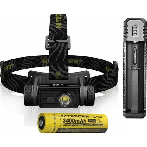 NITECORE HC60 USB Rechargeable Headlight XM-L2 U2 LED max 1000 lumen beam throw 117 meter headlight 18650 3400mAh li-ion battery