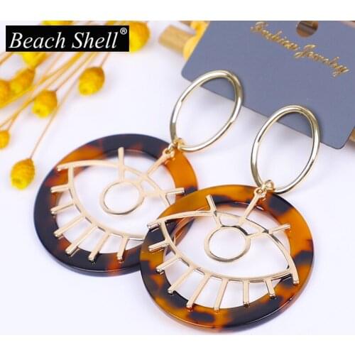 Acrylic earrings for women accessories handmade jewelry earring korean fashion bohemian statement 2020 dangle earrings luxury