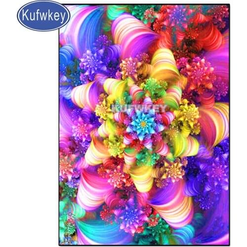 Diamond Mosaic Flowers Cross Stitch Diamond Painting Full Drill Square 5d Embroidery Rhinestones Pictures Home Decoration