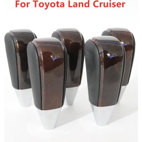 Automatic Transmission Shift Knob for Toyota Land Cruiser 200 2008 2009 2010 2011 2012 2013 2014 2015 With Black and Peach Wood
