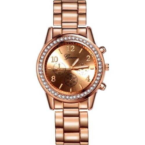 Reloj Mujer New Luxury Brand Women Men Quartz Watches Fashion Casual Three-Color Steel Belt Dress Ladies Watch Gift Zegarek