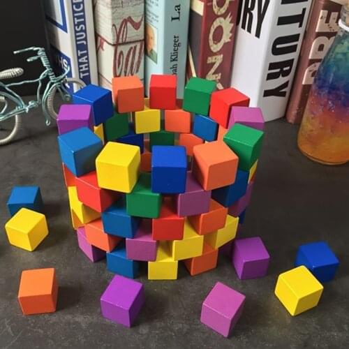 Wooden Baby Toys For Children Montessori Rainbow Cube Block Stacking Game Balancing Creative Kids Gifts For Children
