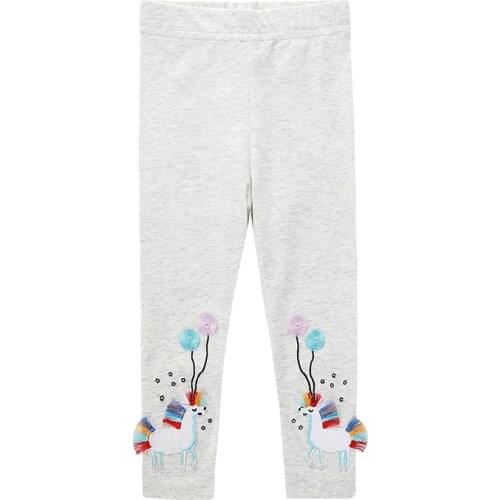 Little Maven 2020 Children Autumn Spring Casual Cotton Pants Unicorn Animal Print Toddler Girl Leggings for Kids 2-7 Years
