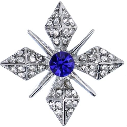 I-Remiel Crystal Star Gold Brooch Pin Men and Women Suit Shirt Collar Clothing Accessories Rhinestone Badge Pins and Brooches