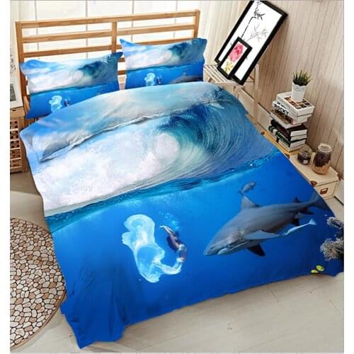 Custom Size Tropic 3D Bedding Sets Bedsheet Duvet Pillowcase Bed Cover Twin King Queen Bed Linen Textiles Drop Ship Decorate