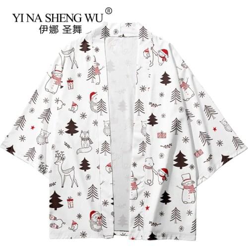Woemen Kimono Printed Cardigan Japanese Traditional New Kimonos Loose Clothing Japanese Casual Cosplay Coat Yukata Asian Shirts