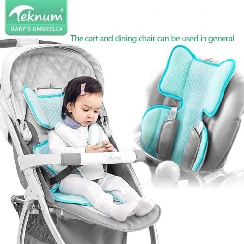 Teknum Tencel baby stroller mat summer breathable childrens dining chair mat universal newborn baby