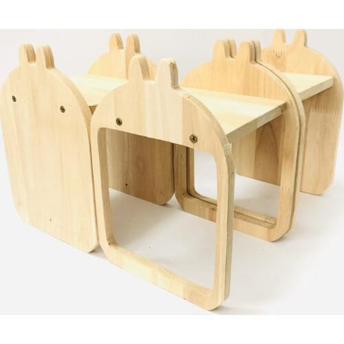 Maze Rabbit Shelter No Paint Wooden Rabbit Tunnel Toy Guinea Pig Chinchilla Small Animal Tunnel Toy Small Pet Accessories
