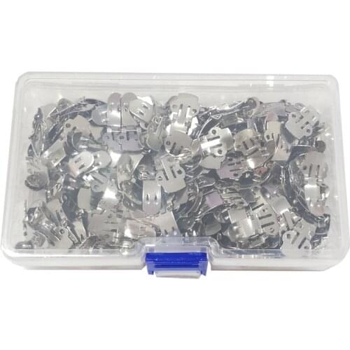 Stainles steel metal flexible Flower Shoes Clips Craft Buckles 200pieces in a box blank shoe clip