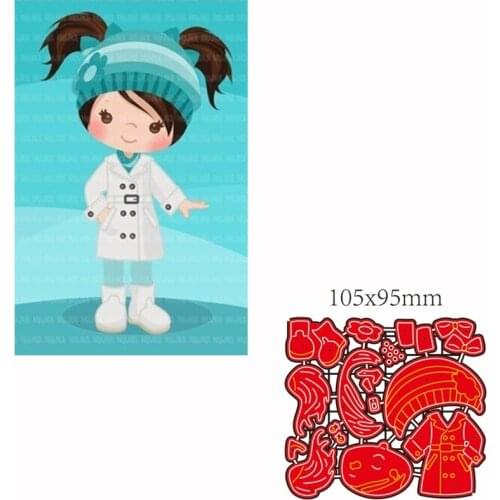 Metal Cutting Die girl DIY Scrapbooking Paper Cards Decorative Craft Embossing cut