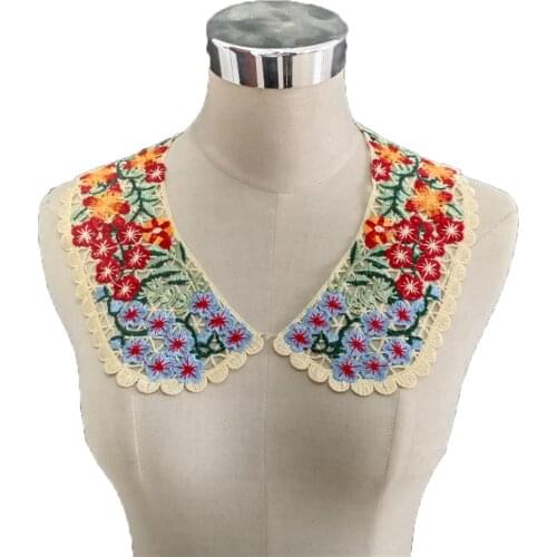 Fashion Embroidery Polyester Lace Neckline Sewing Lace Collar Decoration Dress Craft Material Application Sewing Accessories