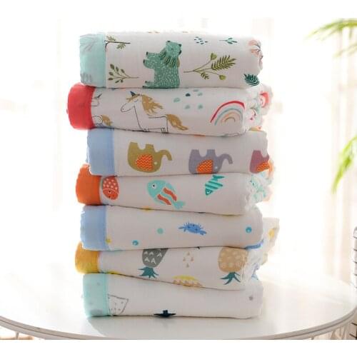 Muslin Squares Hydrophilic Cloths Baby Cotton Sawddle Wrap Blanket Baby Museline Gauze Musselin Swaddling Newborn Bath Towel