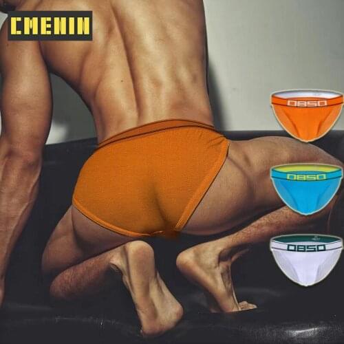 2021 New Cotton Jockstrap Underwear Man Brief Low Waist Innerwear Gay Sexy Mens Panties Briefs Men Underpants Top BS3133