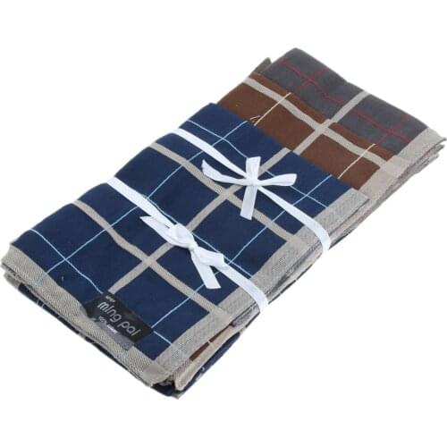 12pcs/set Retro Mens 100% Cotton Square Handkerchief Hanky Wedding Party Banquet Hankie