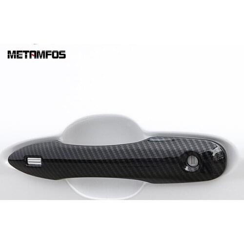 For Toyota Corolla Cross gr 2019 2020 2021 Carbon Fiber Door Handle Cover Trim Decoration Cap Sticker Exterior Car Accessories