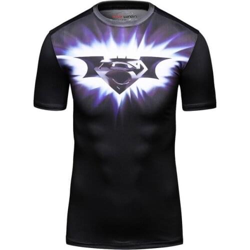 New Fashion Casual Digital Printing Men Outdoor Sport Short Sleeve Oversized Tshirt