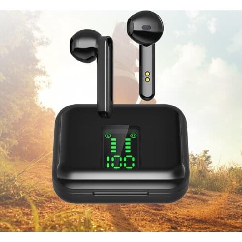 New TWS Touch Bluetooth Earphone Wireless Headphones 5.0 In-Ear Sports Stereo LED Power Noise Canceling Sport Fitness Headphone