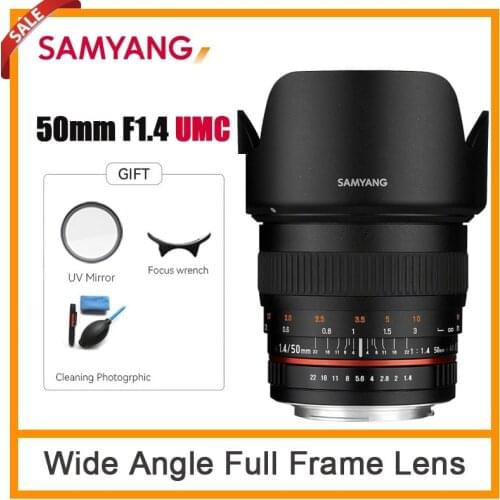 Samyang 50mm F1.4 AS UMC Full Frame Standard Lens For Sony E Canon EF-M Nikon M4/3 Pentax K Mount Camera Lenses