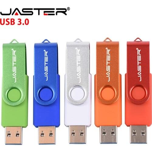 JASTER 3.0 High Speed USB Flash Drive 128GB Black USB Stick 64GB Pendrive 32GB Memory Stick 16GB Storage Devices Custom logo