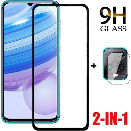 2in1 Camera Screen Protector For Xiaomi Redmi 10X 5G 9A 9C 9 8A 8 Tempered Glass FOR Redmi 10X 10 x 9 8 Readmi 9a 8a safty Glass