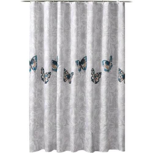 GY3542 Gyrohome Butterfly 1PC Shower Curtain Waterproof Bathroom Bath Home Dec