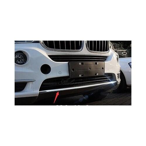 Stainless Front Bumper Bottom Protector Cover Trim 1pcs For BMW X5 F15 2014-2017