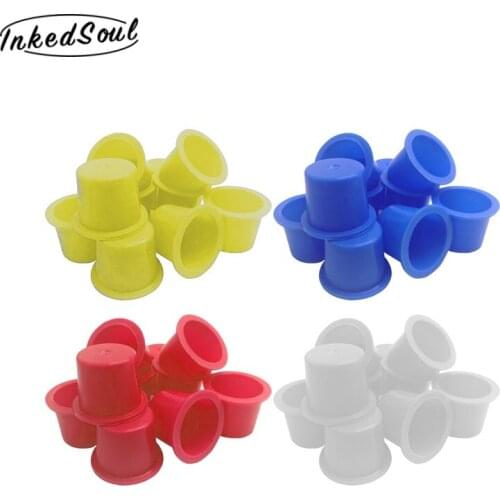 Tattoo Ink Cups Tattoo Colors Pigment Caps 100 PCS