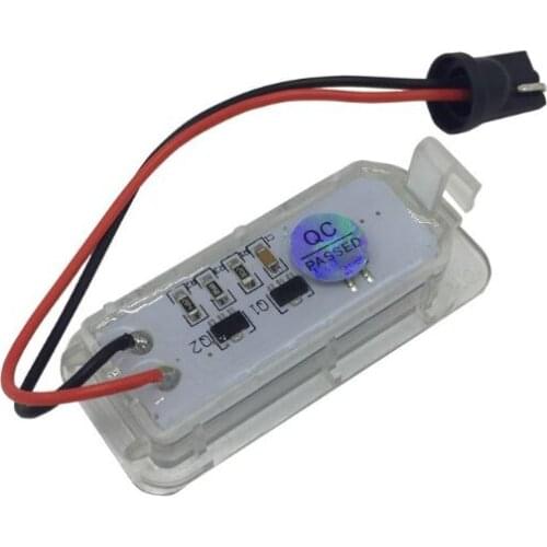 2pcs 6000K White Error Free Car LED Number License Plate Lamp For Ford Focus 5D Fiesta Mondeo MK4 C-Max MK2 S-Max Kuga