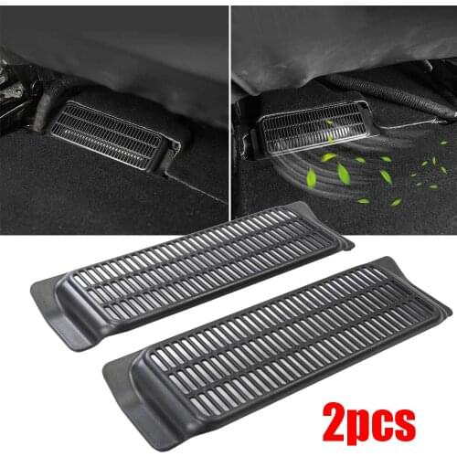 2pcs Car Air-Flow Vent Protection Cover Black Vent Cover Car Interior Replacement For Tesla Model 3
