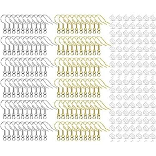 200PCS/400PCS/800PCS DIY Earrings Hook Earbud Accessories Pendant Casting Transparent Earrings Back For Jewelry Making Tools