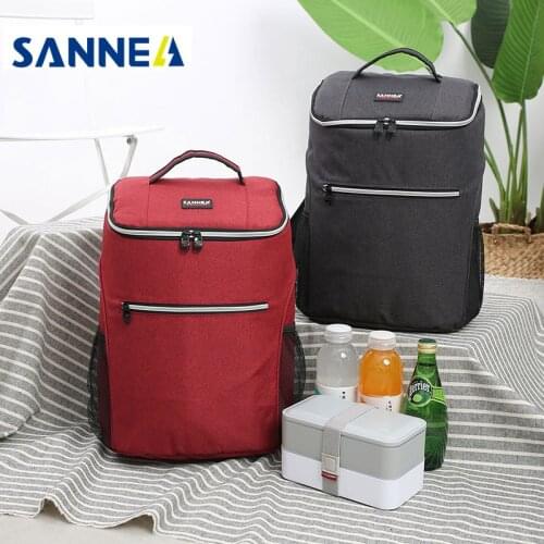 20L Oxford Thicken big cooler bag thermo lunch picnic box insulated cool backpack ice pack fresh carrier thermal shoulder bags