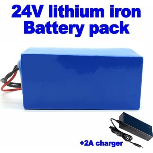 24V 10Ah 20Ah 30Ah LiFePO4 lithium phosphate iron 800w Battery Pack for Electric Bicycle scooter sprayer lawn mower AGV robot