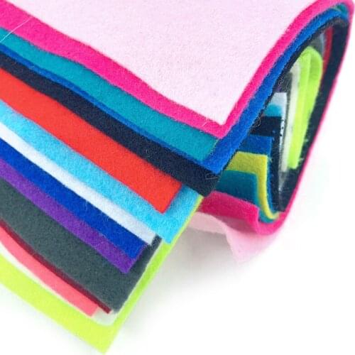 30x30cm/group Color Non-woven Fabric Large Sheet Felt Fabric Non-woven Fabric Kindergarten Handmade Diy Creative Fabric