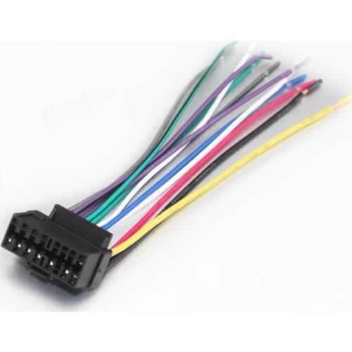 Biurlink Car Radio Harness Wire 16Pin Plug Cable for JVC Car Stereo Radio Plug KD R210 Ar200 Ar300 Ar400