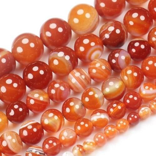 Red Stripe Agate 4-16mm Round Loose Beads 15inch ,DIY Jewelry Making ! We provide mixed wholesale for all items