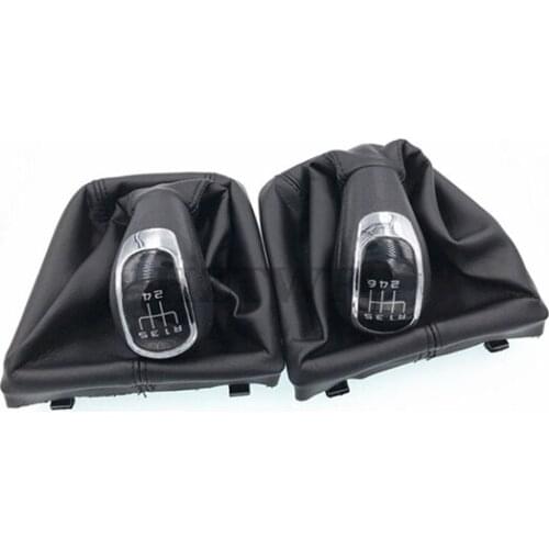Free Shipping 5 6 Speed Manual Gear Shift Knob Gaiter Boot Cover Case For Skoda Octavia II 09-12 Superb II 08-12 For Yeti 09-12