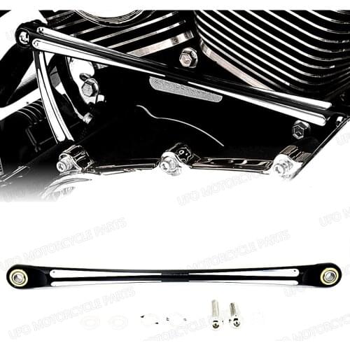 Black Edge Cut Round Shift Linkage For Harley Touring FLHT FLHR & Softail 84-15 16 17