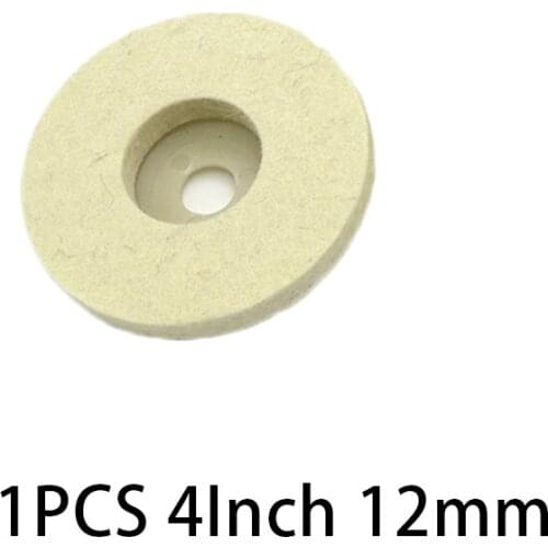 For Car Woodwork 12mm Wool Felt Beige Buffing Tool Round For angle grinder 4inch Mat Replacement Hot Sale Useful Polishing