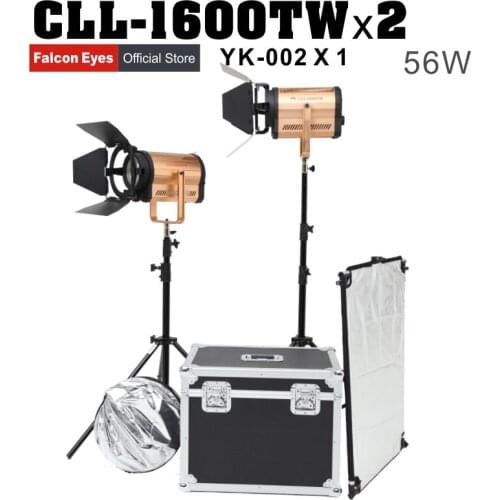 Falcon Eyes 160W Led Video Light WIFI Photography Lighting For Studio/Film Advertisement Shooting 2pcs/Lot CLL-1600TW With Box