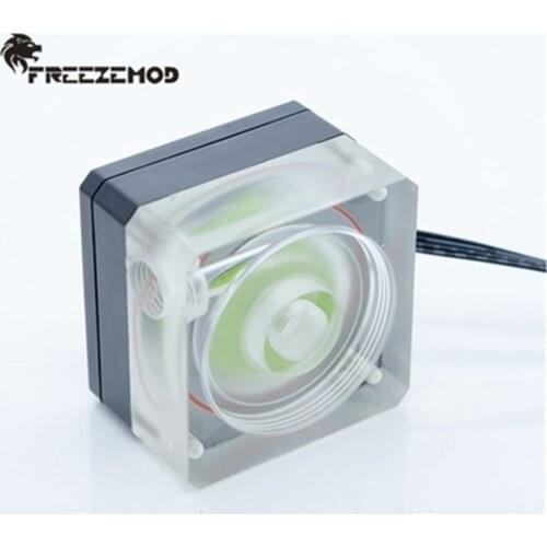 FREEZEMOD PUB-SZM6 Water Cooler Water Pump Ultra-Thin PWM Speed Control 4cm Thick Flow 500L Support OD50 Tank