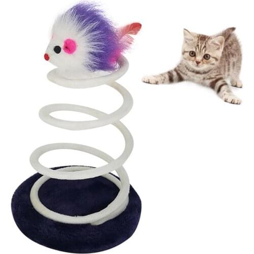 Cat Toy Interactive Plush Cat Climbing Tree Cat Training Toy Mouse Toy